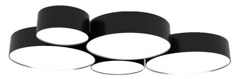 Ceiling ceiling lamp ARENA 25 BLACK + 1x LED bulb E27 3000K Warm 7.5W 620lm