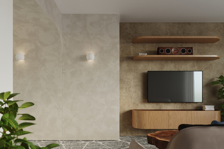 Wall ceramic lamp GLOBE white + 1x LED Bulb E27 4000K Cool White 7,5W 650lm