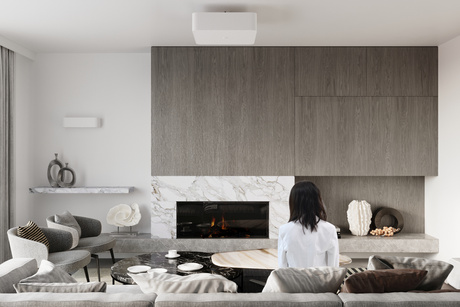 Chandelier LOKKO 45 white + 5x LED Bulb E27 3000K Warm 7.5W 620lm