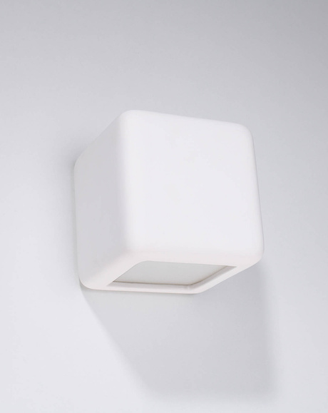 Wall ceramic lamp NESTA white + 1x LED Bulb E27 3000K Warm 7.5W 620lm