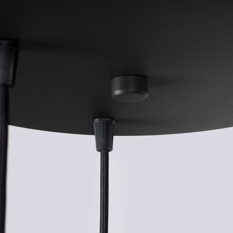 Pendant lamp HALO 3P black