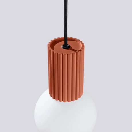 Pendant lamp HALO 1 red ochra