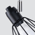 Ceiling lamp ARTEMIS 3 black + 3x LED Bulb E14 4000K Cool White 7.5W 680lm