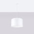 Hanging lamp NOVA 40 white + 1 LED Bulb E27 4000K Cool White 7.5W 690lm
