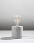 Desk lamp SALGADO concrete + 1x LED Bulb E27 4000K Cool White 7.5W 650lm