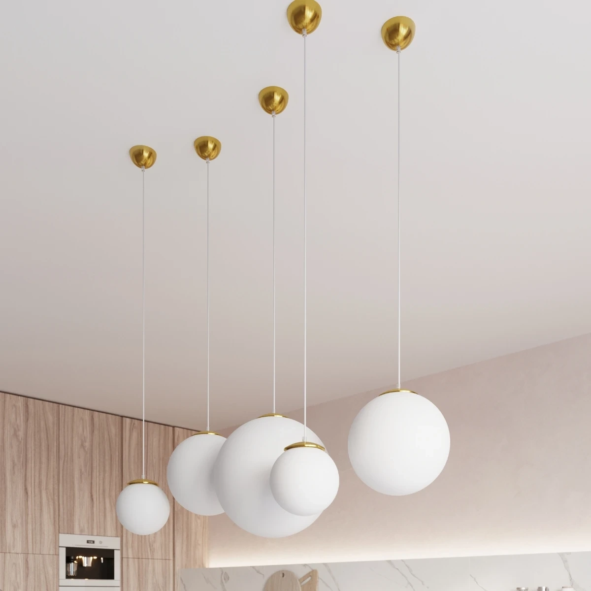 Pendant lamp UGO 20 golden