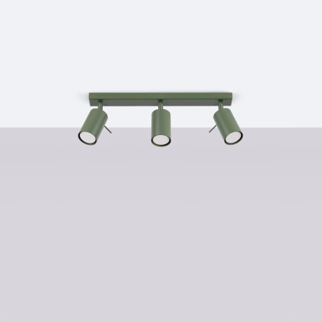 Ceiling lamp RING 3L olive green