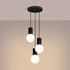Pendant lamp HALO 3P black