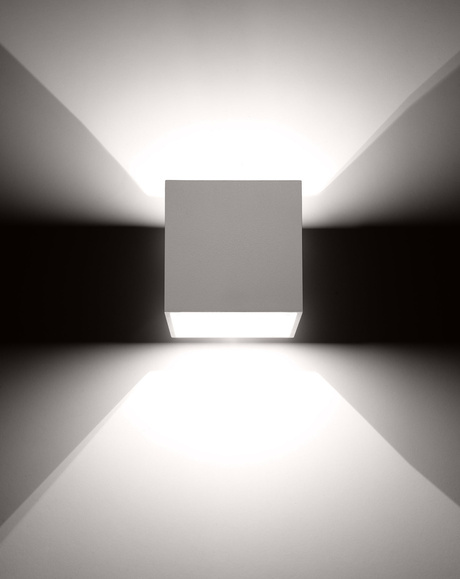 Wall lamp QUAD 1 white + 1x LED Bulb G9 4000K Cool White 4.5W 460lm