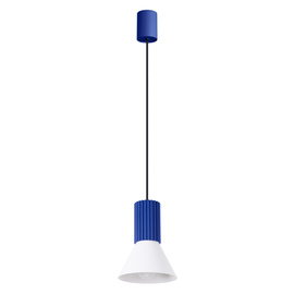 Pendant lamp ESTRIA 1 white/ultramarine