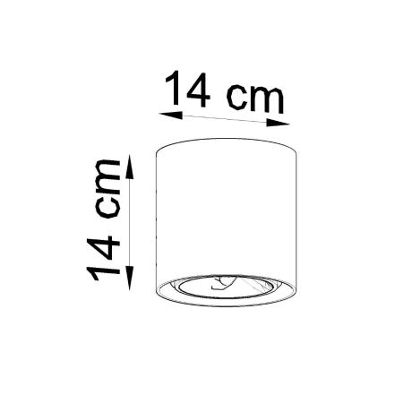 Ceiling lamp CULLO concrete