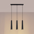 Ceiling pendant PRYSM 3L black + 3x LED Bulb G9 3000K Warm White 4.5W 450lm