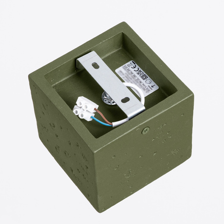 Ceiling lamp QUAD concrete olive green
