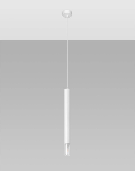 Hanging lamp VIZIER 1 white + 1x LED Bulb G9 3000K Warm 4.5W 510lm