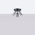 Ceiling lamp WINX 3P black/chrome