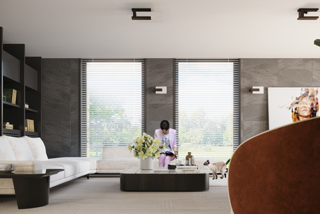 Wall lamp LAPPO in wenge + 1x LED Bulb E14 3000K Warm 7.5W 620lm