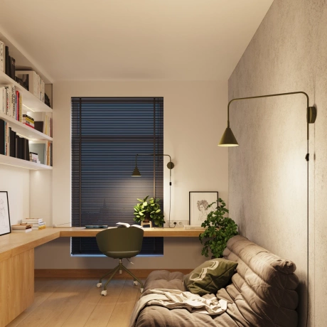 Wall lamp NOX olive green