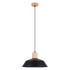 Ceiling pendant lamp FANO black + 1x LED Bulb E27 3000K Warm 7.5W 620lm.