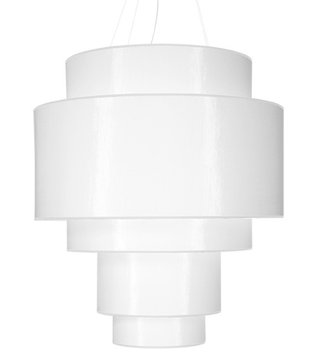 Chandelier REFLEXION 80 white + 7x LED Bulb E27 3000K Warm White 7.5W 620lm