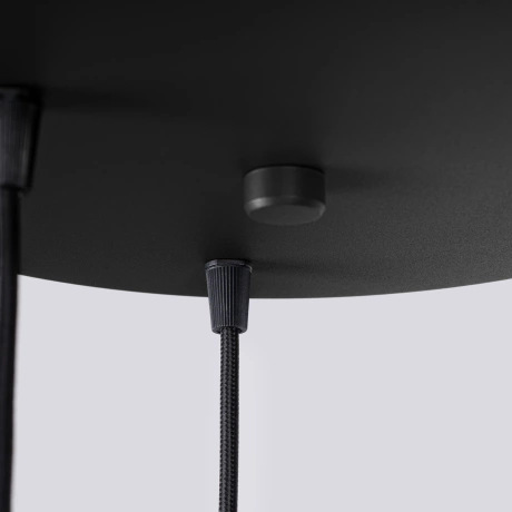 Pendant lamp HALO 3P black