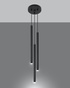Hanging lamp PASTELO 3P black + 3x LED Bulb G9 3000K Warm 4.5W 510lm