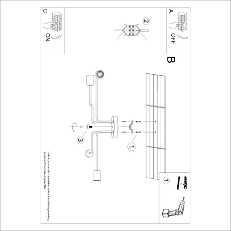 Chandelier TIMBO 4 white