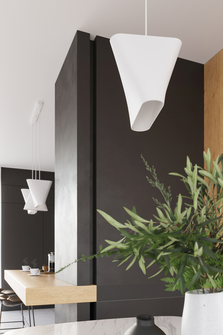 Chandelier BLUM 3 white + 3x LED Bulb E27 3000K Warm 7.5W 620lm