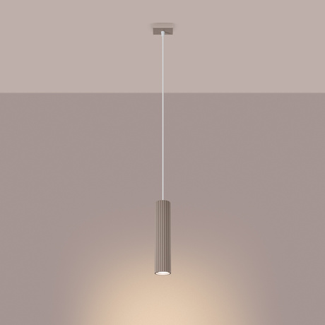 Pendant lamp KARBON 1 taupe