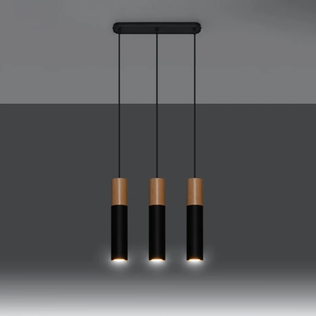 Pendant lamp PABLO 3 black