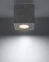 Ceiling lamp QUAD concrete + 1x LED Bulb GU-10 4000K Cool 7W 630lm