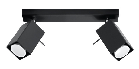 Ceiling lamp MERIDA 2 black + 2x LED Bulb GU-10 4000K Cool White 7W 630lm