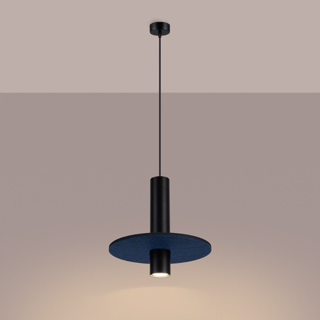 Pendant lamp PELTA 1 black/navy