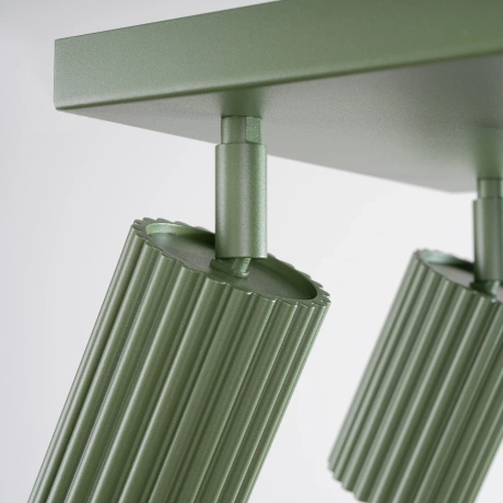 Ceiling lamp KARBON 4 olive green