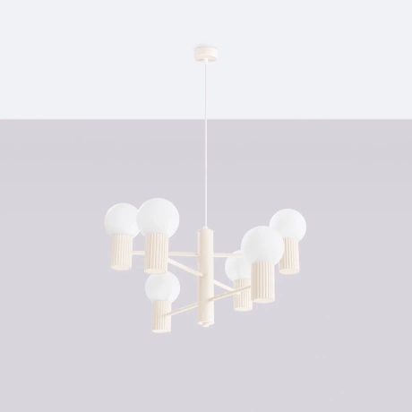Chandelier HALO 6 beige
