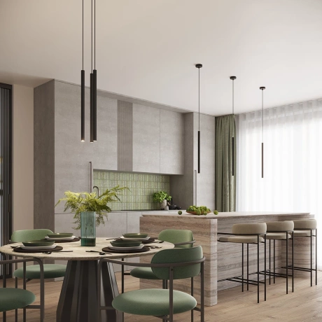 Pendant lamp ARCHE 1 black