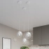 Pendant lamp TULOS 3P white