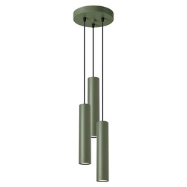 Pendant lamp LAGOS 3P olive green