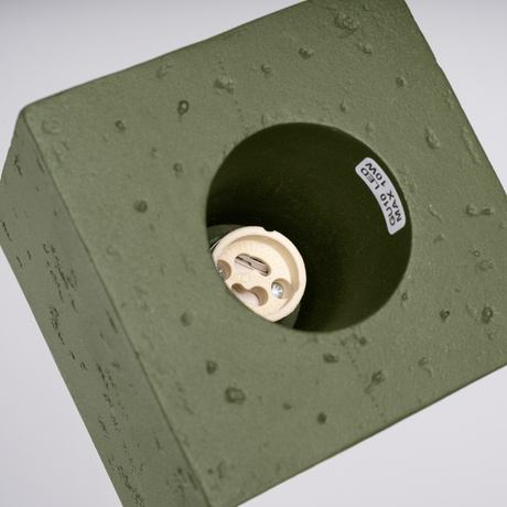 Ceiling lamp QUAD concrete olive green