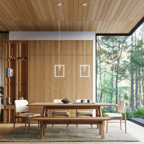 Pendant Lamp ARIES White + 1x LED Bulb E27 3000K 7W 760lm