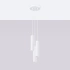 Pendant lamp KARBON 3P white