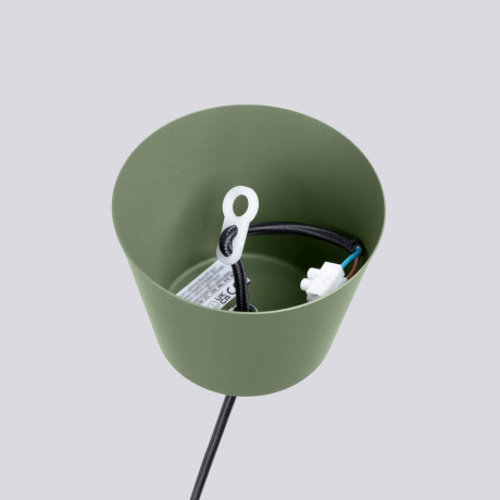 Pendant lamp BILO olive green