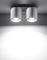 Ceiling lamp ORBIS 2 white + 2x LED Bulb GU-10 3000K Warm 7W 620lm