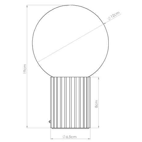 Table lamp HALO black