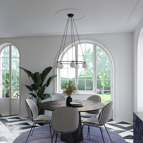 Chandelier YOLI 5 + 5x LED Bulb G9 3000K Warm 4.5W 450lm