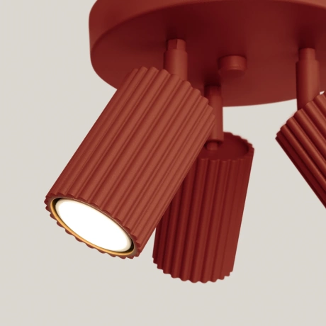 Ceiling lamp KARBON 3P red ochre