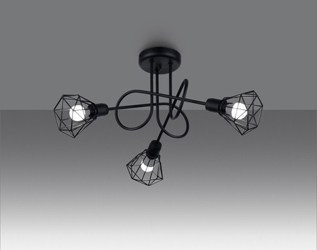 Chandelier ARTEMIS 3S black + 3x LED Bulb E14 3000K Warm 7.5W 620lm