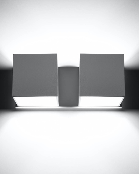 Wall lamp QUAD 2 white + 2x LED Bulb G9 3000K Warm 4.5W 510lm