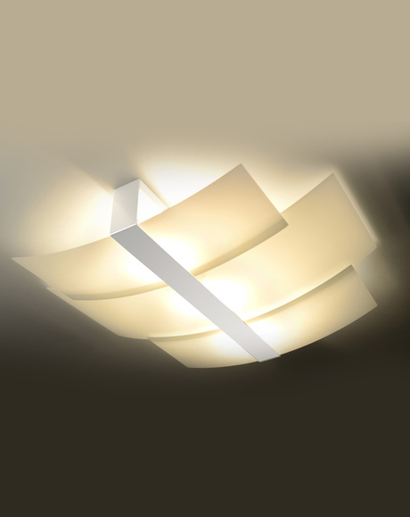 Ceiling lamp CELIA white + 3x LED Bulb E27 4000K Cool White 7.5W 650lm