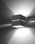 Wall lamp LOBO gray + 1x LED bulb G9 3000K Warm 4.5W 510lm