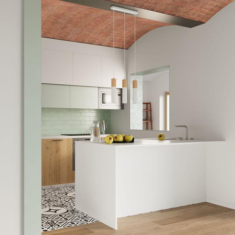 Hanging Lamp PABLO 3P in white + 3x LED Bulb GU-10 3000K Warm 7W 620lm